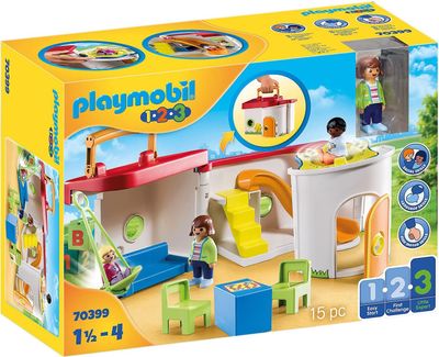 PLAYMOBIL 1.2.3 - 70399 Garderie transportable avec 3 personnages