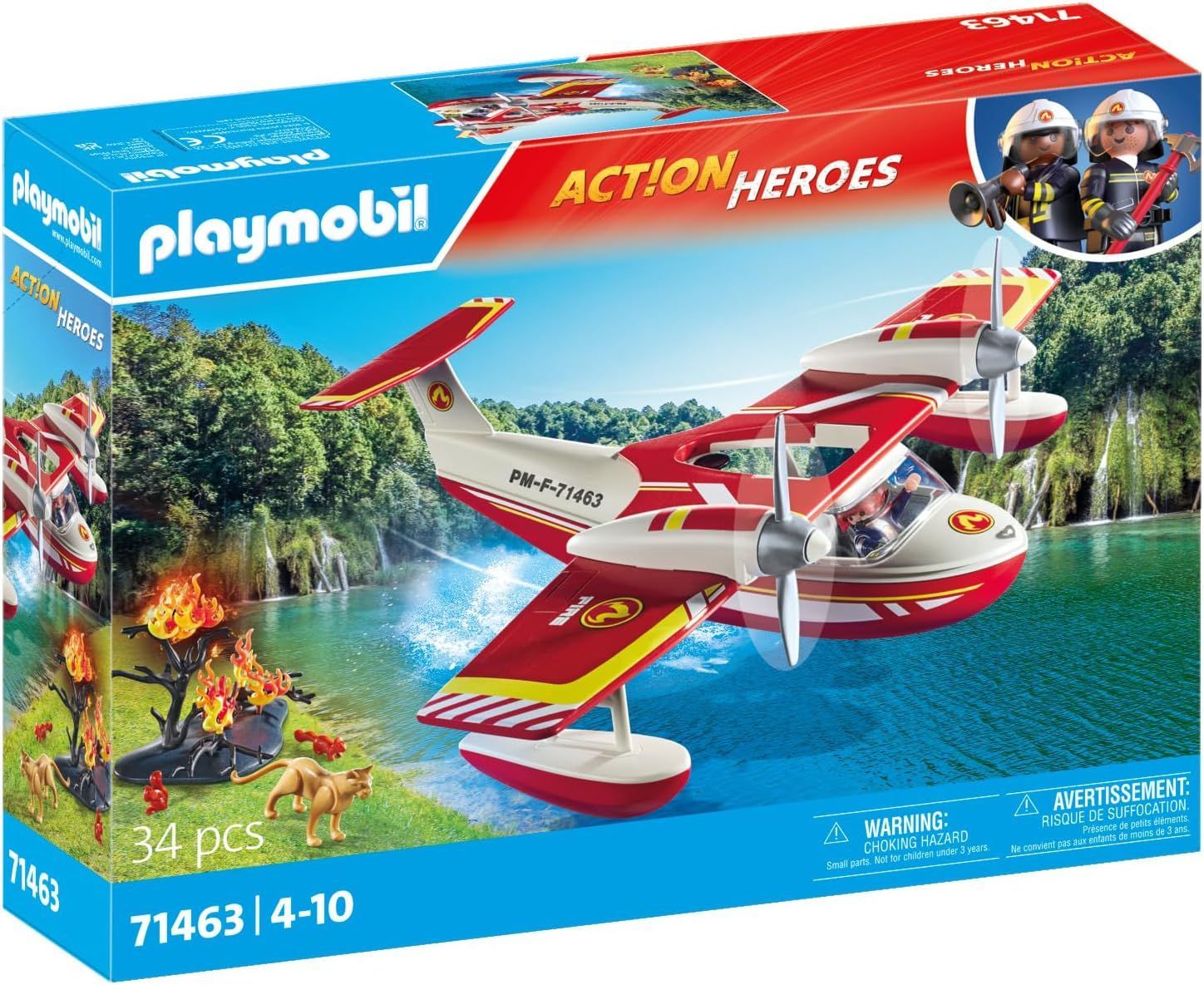 PLAYMOBIL - 71463 Hydravion de pompier