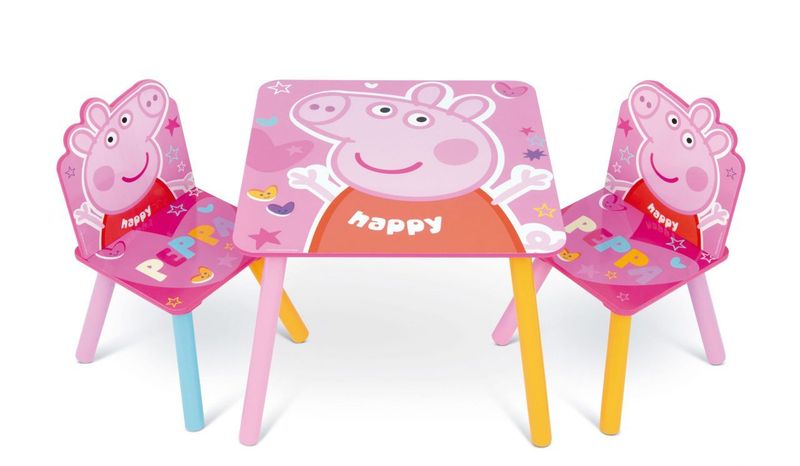 PEPPA PIG - Ensemble de table et 2 chaises