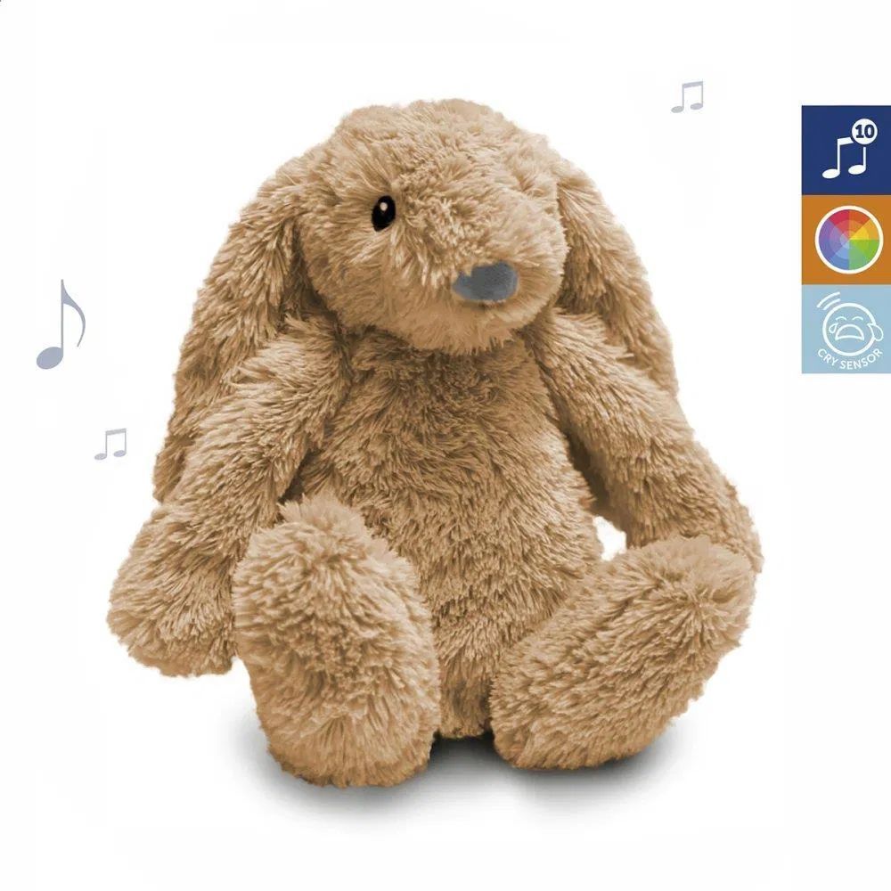 Peluche lapin veilleuse lumineuse et sonore - Coloris à choisir