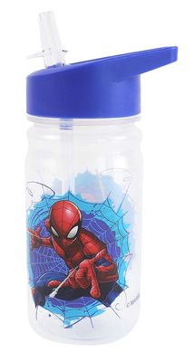 SPIDERMAN - Gourde transparente à bec 380 mL