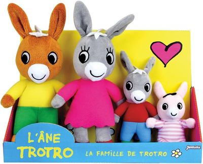 TROTRO - Coffret famille 4 peluches 24 cm TROTRO - Coffret famille 4 peluches 24 cm