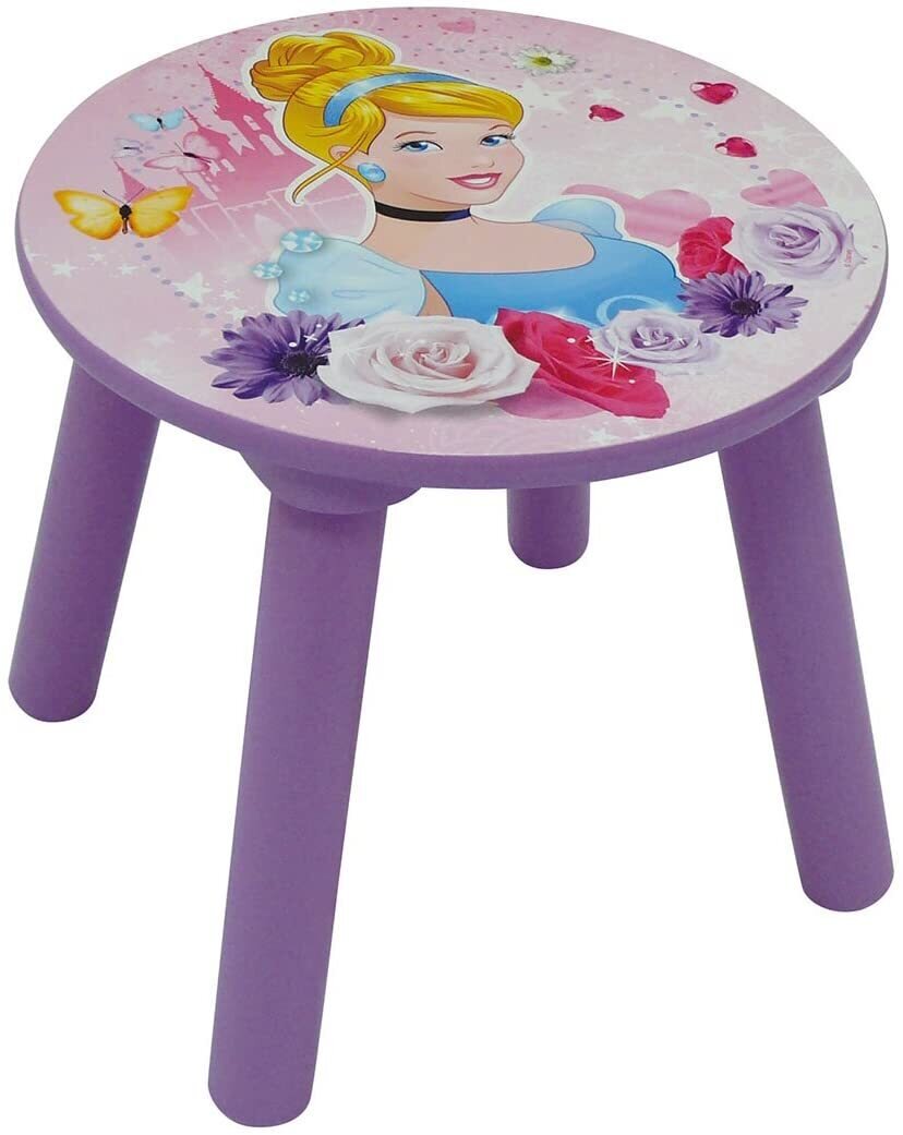 DISNEY PRINCESSES - Tabouret rond en bois