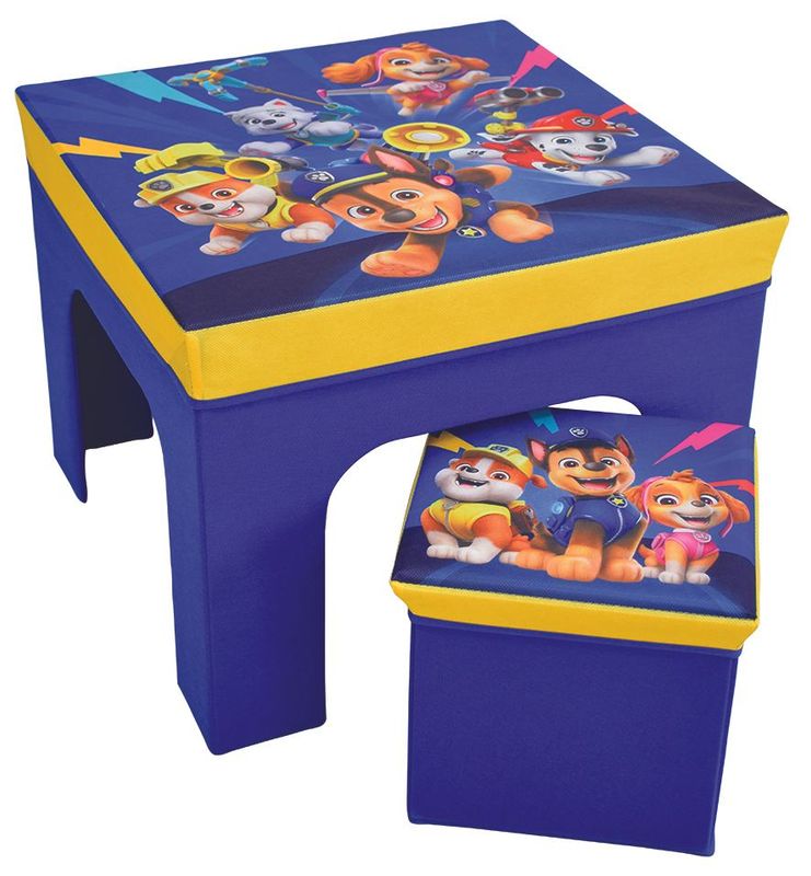 PAT'PATROUILLE AVENTURE - Table + tabouret pliable