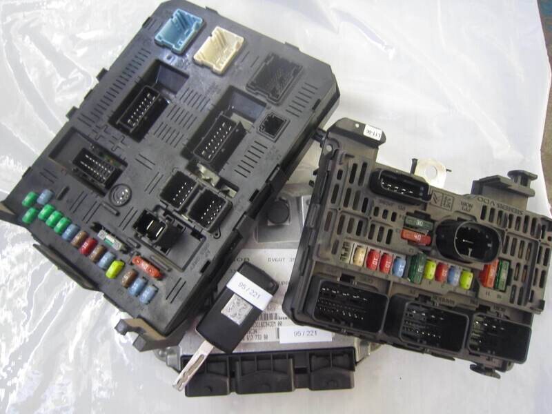 95-221 Kit Motore Citroen / Peugeot 0 281 011 863 0281011863 9661773380 9663510580   BSI 2004 9661682980  BSM-L11-00 CON CHIAVE Diesel 307 1.6
