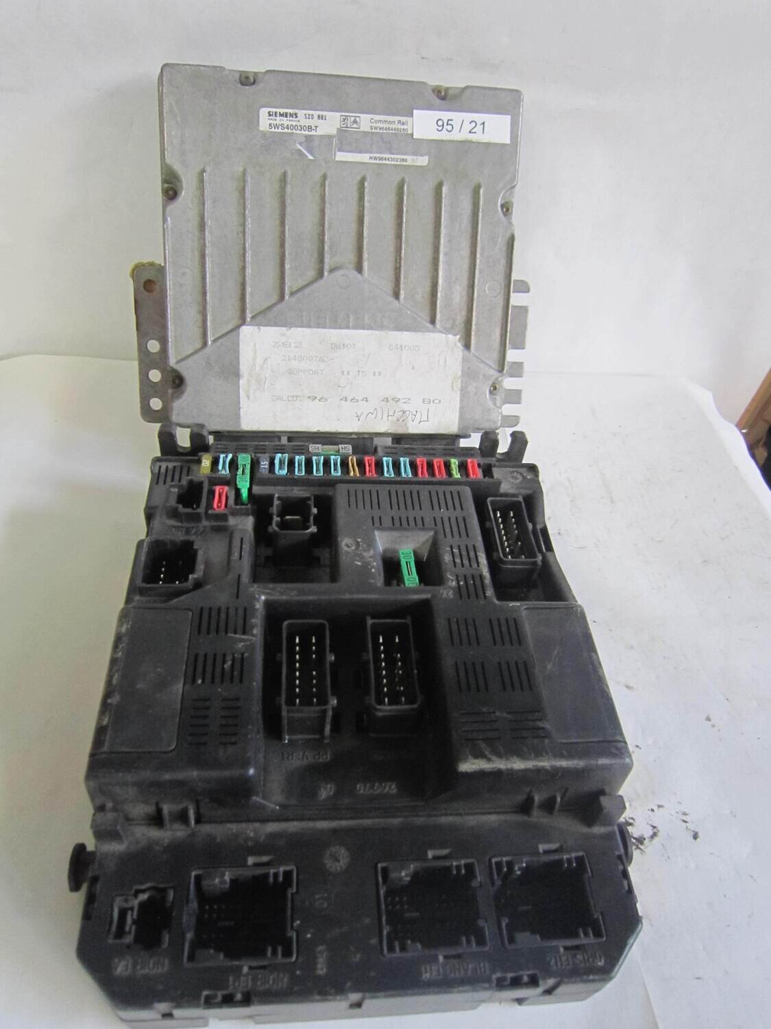 95-21 Kit Motore Citroen / Peugeot 5WS40030B-T 5WS40030BT SID 801 SID801 9636760580 F BSI GOX-00 CHIAVE Diesel 307 1.6