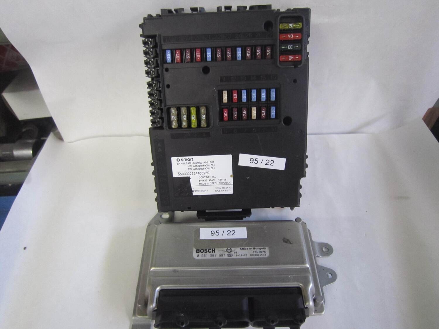 95-22 Kit Motore Smart 0 261 S07 697 0261S07697 1039S51473 5WK45148AR A4519001402 Benzina FORTWO 451