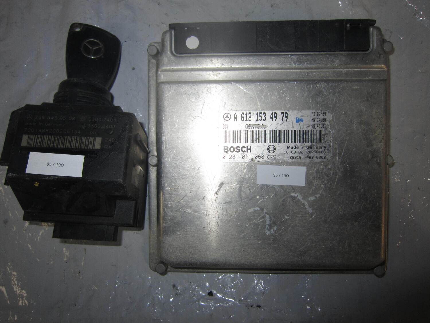 95-190 Kit Motore Mercedes Benz 0 281 011 068 0281011068 A 612 153 49 79 A6121534979 28RTF131 CR2.14 2.7L 209 545 05 08 Diesel CLK