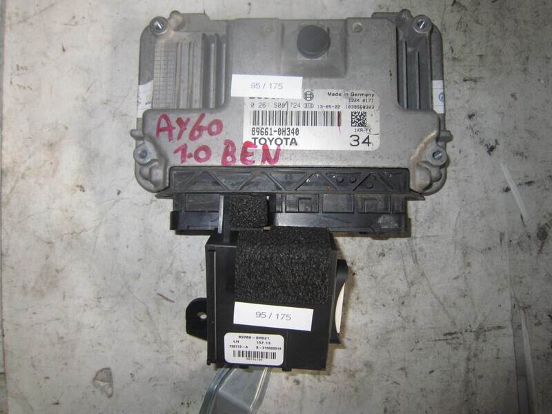 95-175 Kit Motore Toyota 0 261 S08 724 0261S08724 89661-0H340 896610H340 1039S60303 89780-0H021 736772-A  S-2100000019 Benzina AYGO