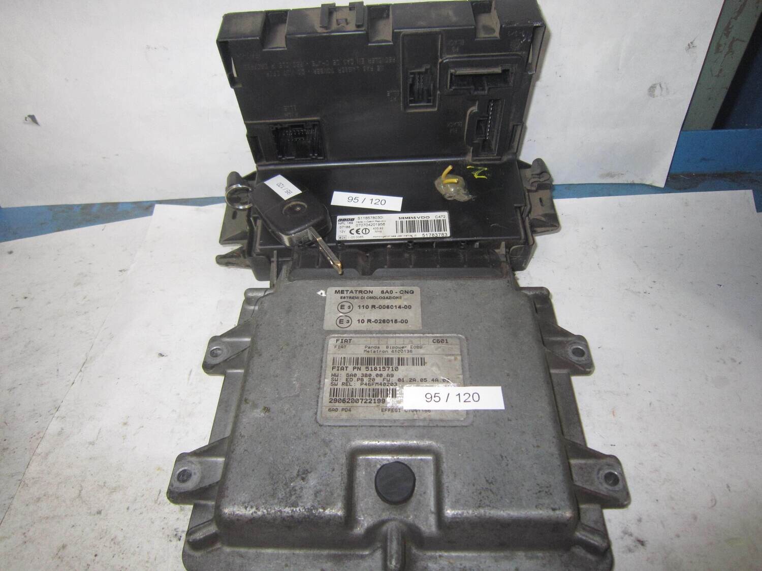 95-120 Kit Motore Alfa Romeo / Fiat / Lancia 51815710 4100136 6A0.3B0.00.A9    P46FM40203 51783783 S118578030i Benzina/Metano PANDA 1.2