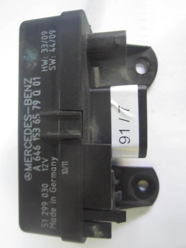 91-7 Rele' Candeletta Mercedes Benz A 646 153 65 79 Q 01 A6461536579Q01 51 229 030 51229030 HW 33/09 SW 44/09 VARIE