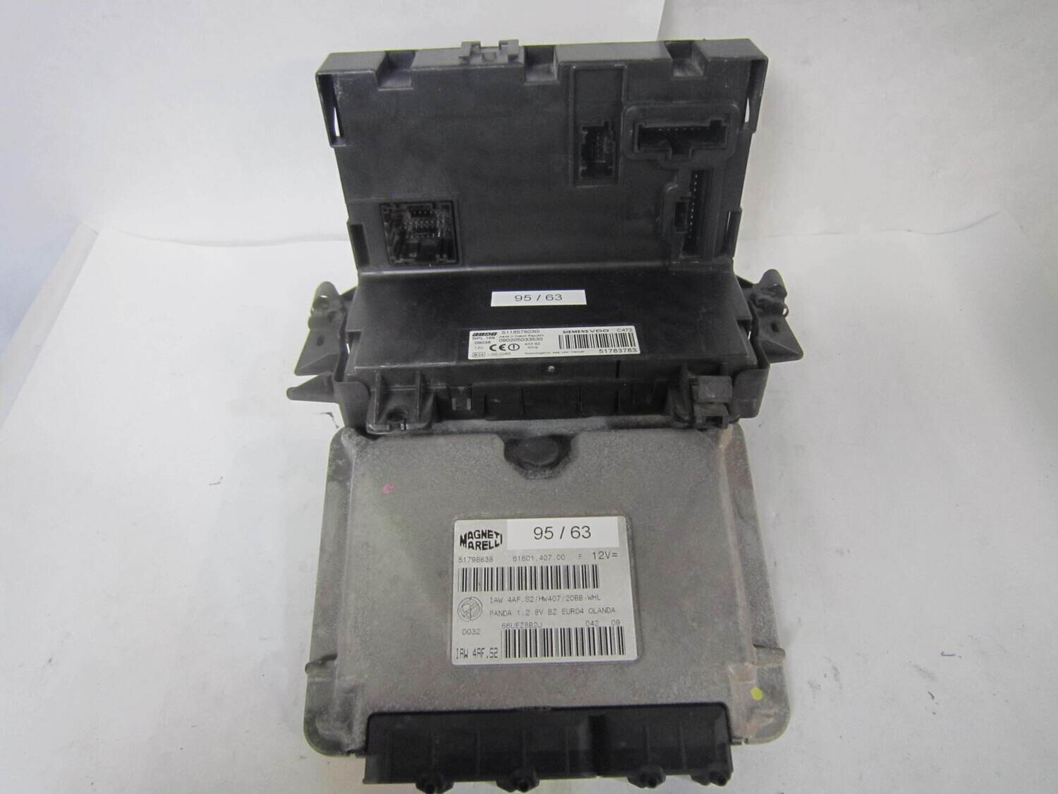95-63 Kit Motore Alfa Romeo / Fiat / Lancia 51798638 61601.407.00 6160140700 S118578030I IAW 4AF.S2 51783783 Benzina PANDA 1.2