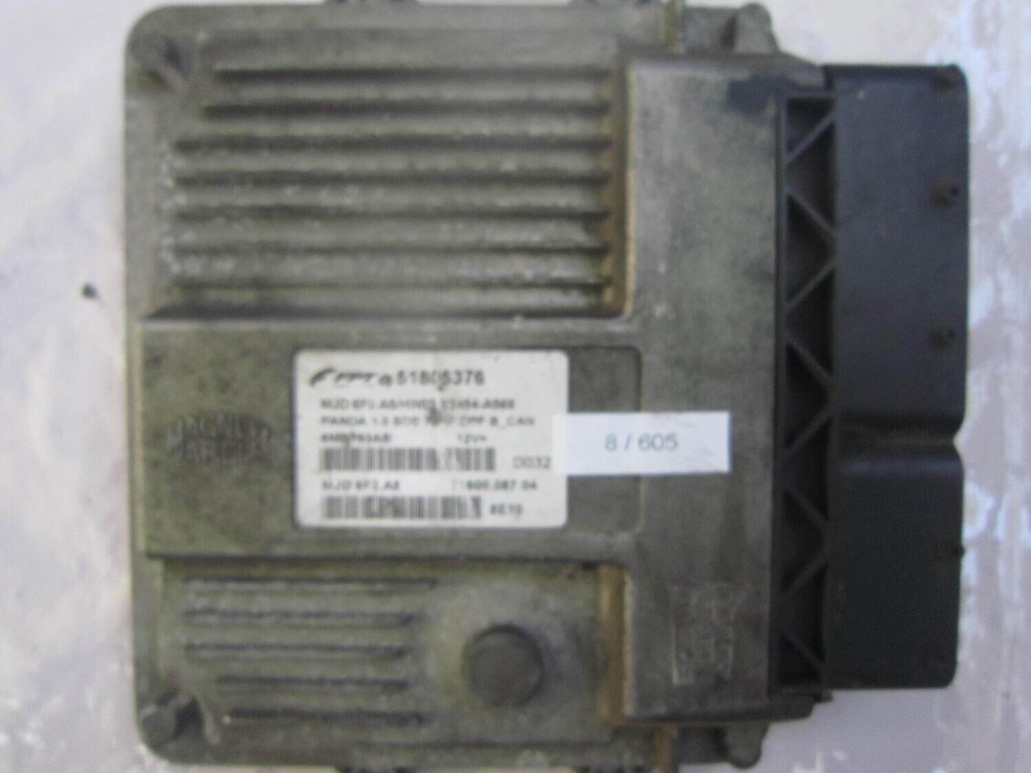 8-605 Centralina Motore Magneti Marelli 51805376 MJD 6F3.A5 MJD6F3A5 71600.087.04 HW03R/3454-A568 ALFA ROMEO / FIAT / LANCIA Diesel PANDA 1.3