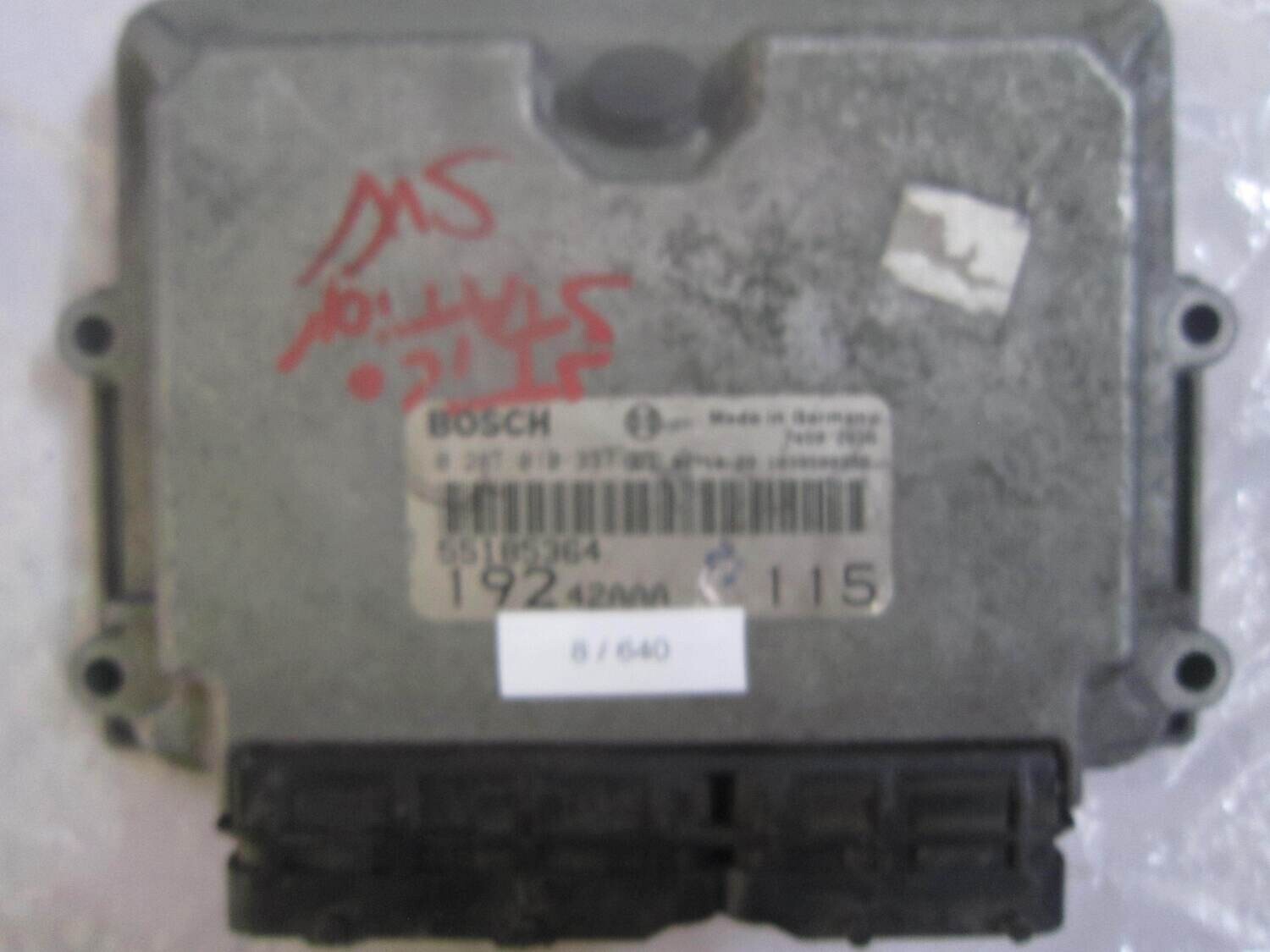 8-640 Centralina Motore Bosch 0 281 010 337 0281010337 55185364 1039S00956 192 42AAA 115 ALFA ROMEO / FIAT / LANCIA Diesel STILO 1.9