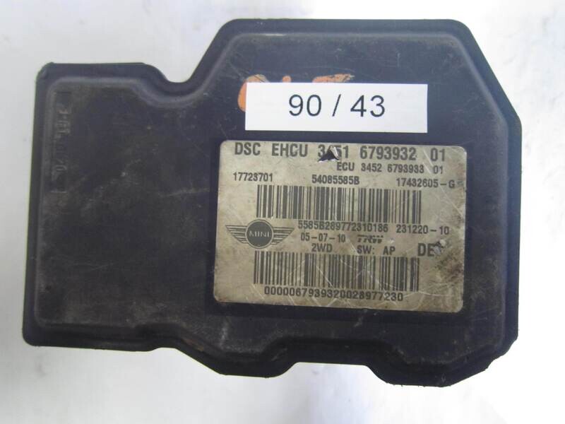 90-43 Pompa ABS TRW 3451679393201 3451-6793932-01 3452-6793933-01 3452679393301 17723701      MINI  VARIE