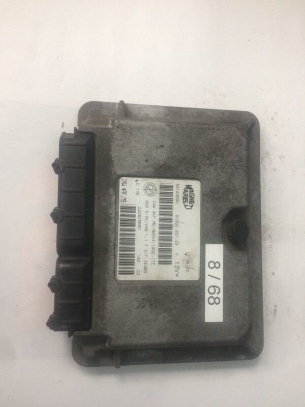 8-68 Centralina Motore Magneti Marelli  55183580 61600.627.03 6160062703   IAW 4AF.M9 IAW4AFM9   ALFA ROMEO / FIAT / LANCIA  600 S SX VAN