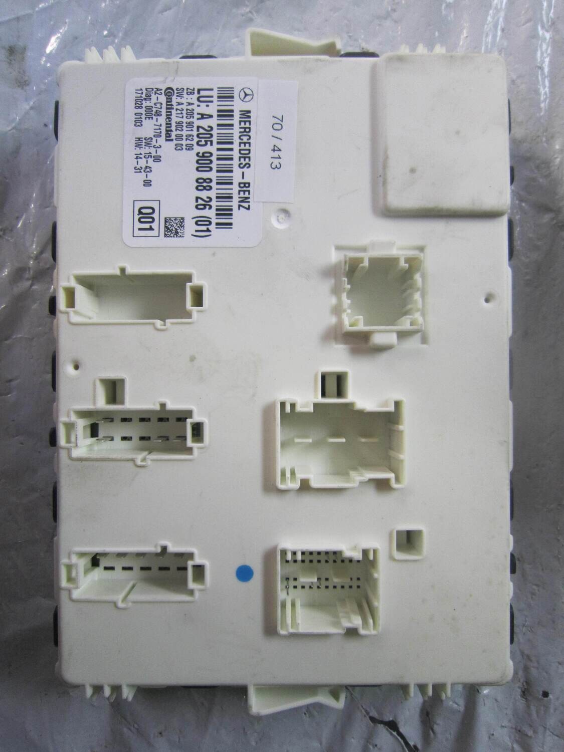 70-413 Centralina Modulo Confort Continental A 205 900 88 26 (01)  A2059008826 A 2059016209 A2179020003 A2C7487170300