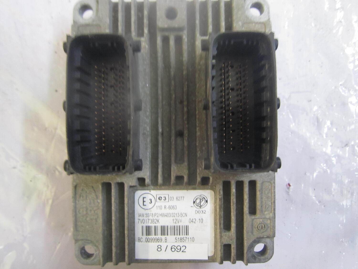 8-692 Centralina Motore Magneti Marelli 51857110 BC.0099969.B BC0099969B IAW5SF8.P2 HW403/3213-5CN ALFA ROMEO / FIAT / LANCIA Benzina VARIE