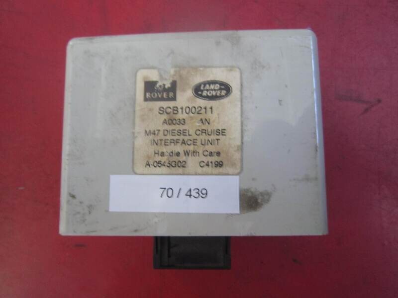 70-439 Modulo Di Controllo Land Rover SCB100211 A0033 AN A0033AN M47 DIESEL CRUISE INTERFACE UNIT ROVER Diesel 75
