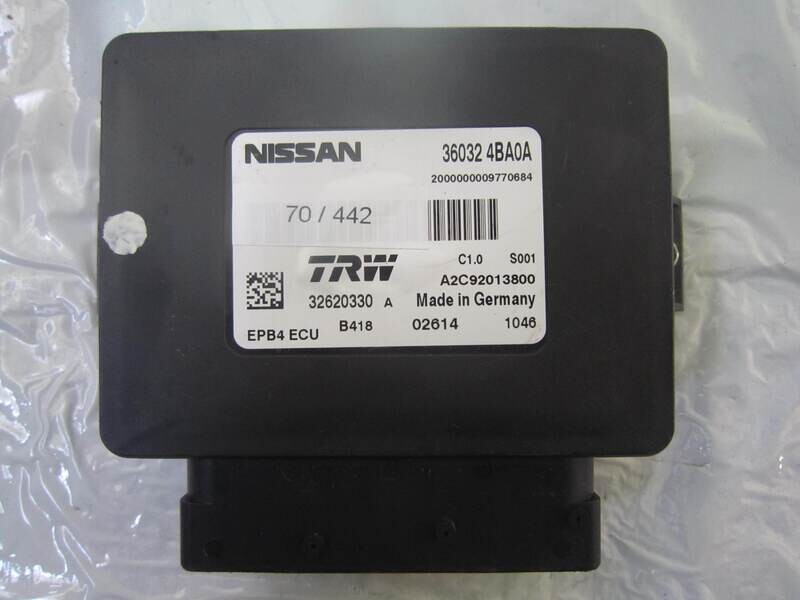 70-442 Modulo Controllo Freno A Mano Trw 36032 4BA0A 360324BA0A A2C92013800 36620330 NISSAN Diesel QASHQAI