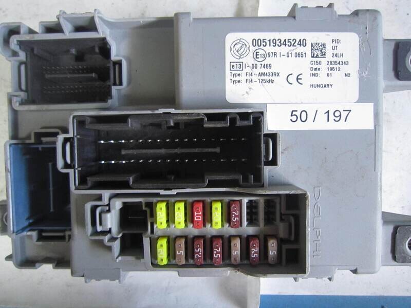 50-197 Body Computer Delphi 00519345240 28354343 ALFA ROMEO / FIAT / LANCIA Benzina PANDA