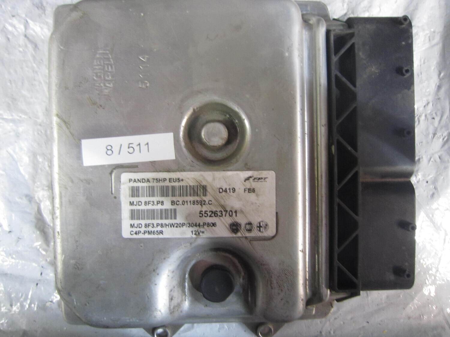 8-511 Centralina Motore Magneti Marelli 55263701 MJD 8F3.P8 MJD8F3P8 BC.0118592.C PANDA 75HP EU5+ HW20P/3044-P806 ALFA ROMEO / FIAT / LANCIA Diesel PANDA