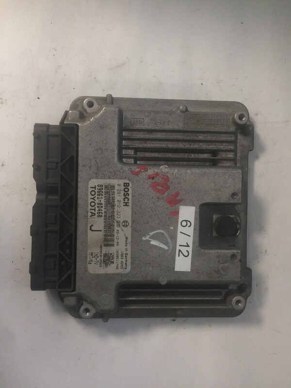 6-12 Centralina Motore Bosch 0 281 012 323 0281012323 896610-D460 896610D460 1039S11746 TOYOTA Diesel YARIS 1.4