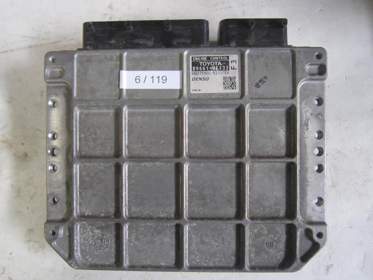 6-119 Centralina Motore Denso 89661-0F133 896610F133 MB275900-5270 MB2759005270 F3 TOYOTA Benzina AVENSIS 2.0