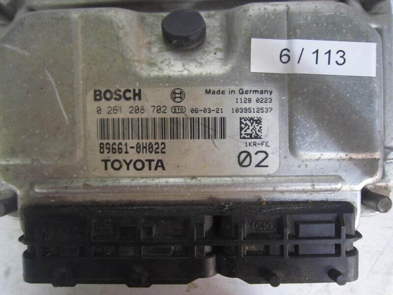 6-113 Centralina Motore Bosch 0 261 208 702 0261208702 89661-0H022 896610H022 1039S12537 TOYOTA Benzina AYGO 1.0