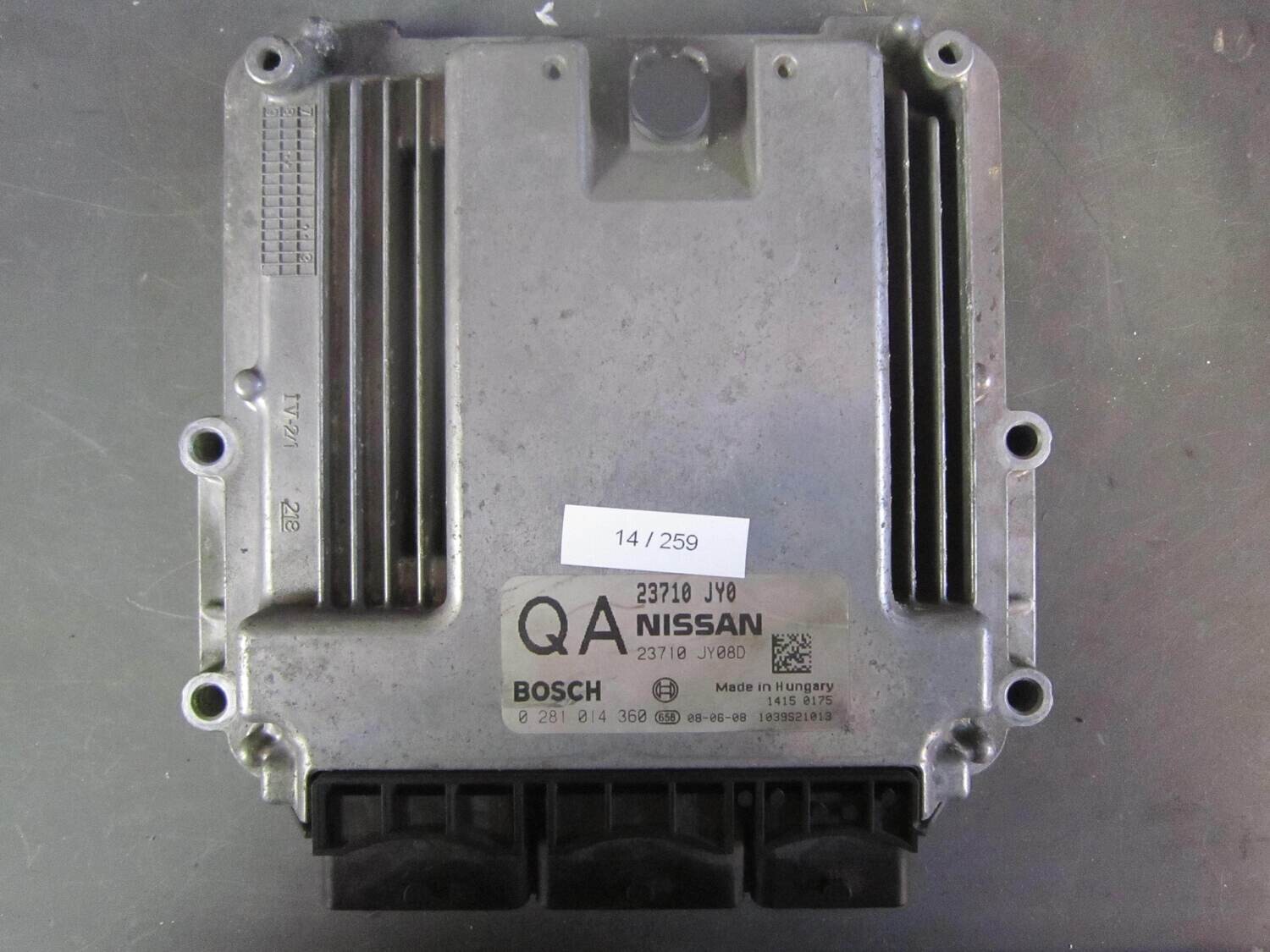 14-259 Centralina Motore Bosch 0 281 014 360 0281014360 23710 JY0 23710JY0 1039S21013 23710 JY08D RENAULT Diesel KOLEOS