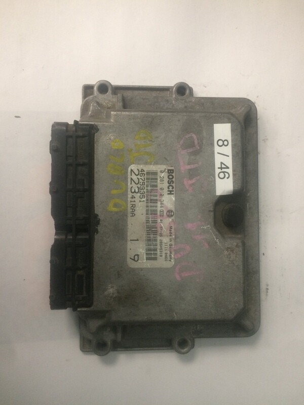 8-46 Centralina Motore Bosch 0281010344 0 281 010 344 46753351  28SA5318  22341RAA     Doblo Bravo Brava 1.9 JTD