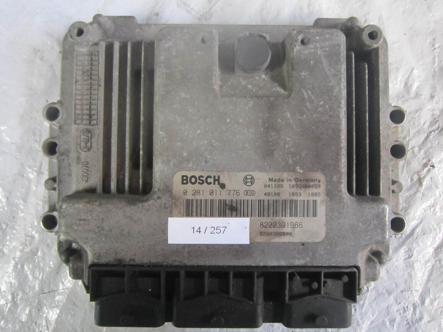 14-257 Centralina Motore Bosch 0 281 011 776 0281011776 8200391966 1039S04039 8200386508 RENAULT Diesel MEGANE SCENIC 1.9