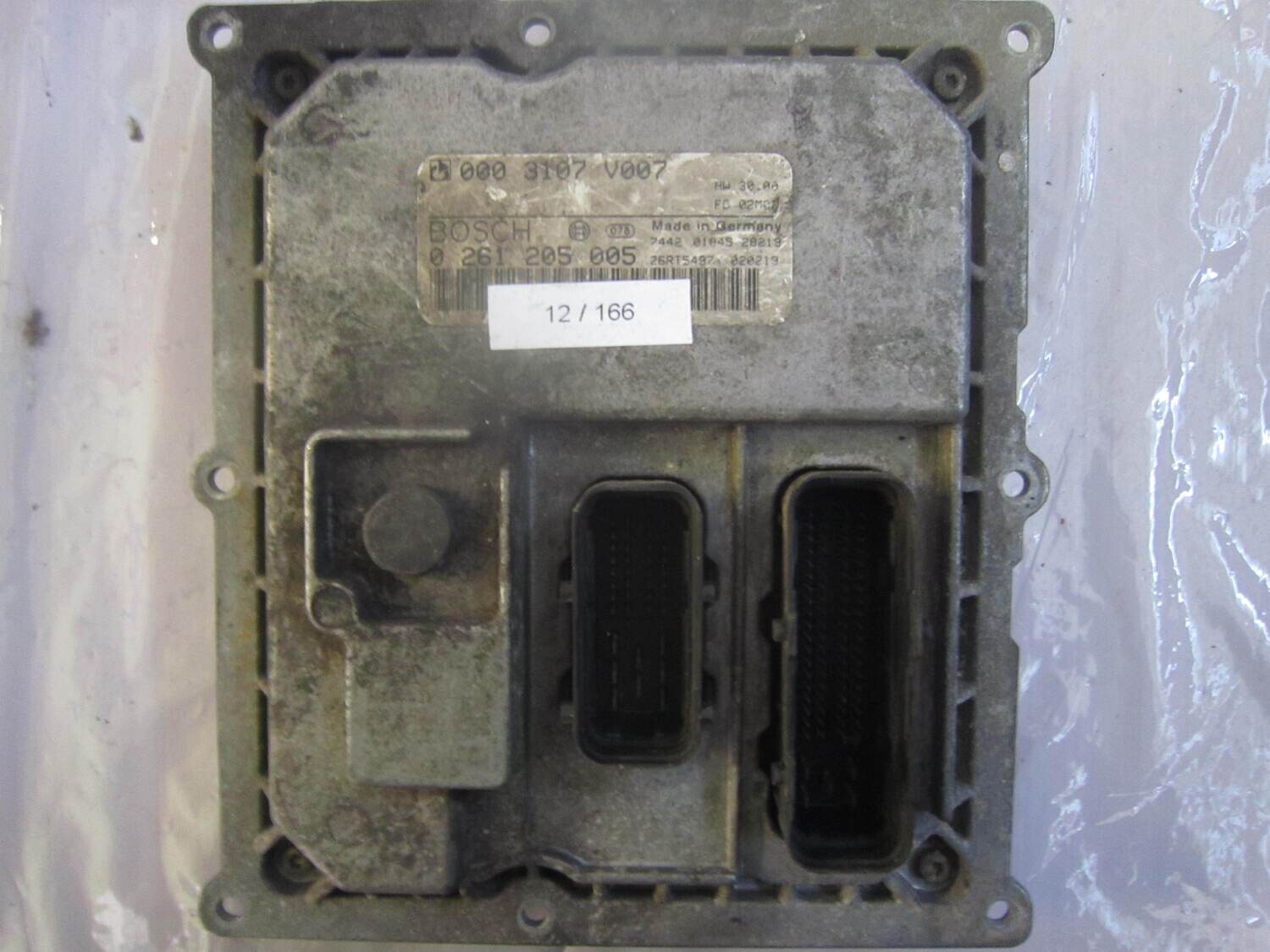 12-166 Centralina Motore Bosch 0 261 205 005 0261205005 000 3107 V007 0003107V007 26RT5359 SMART Benzina 450 0.7