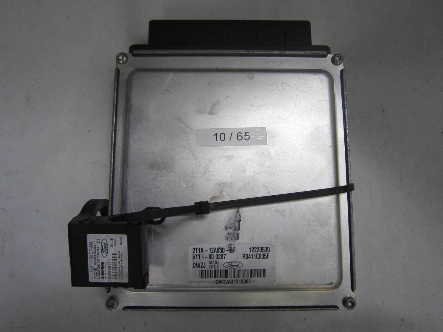 10-65 Centralina Motore Ford 2T1A-12650-DF 2T1A12650DF 12220530 DWZJ 5WK48711 1L2T-15607-AB Diesel TRANSIT 1.8