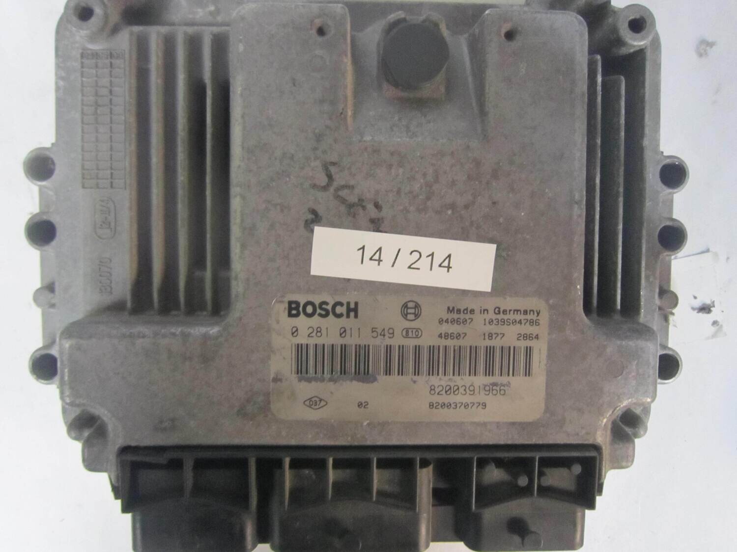 14-214 Centralina Motore Bosch 0 281 011 549 0281011549 8200310863 1039S02681 8200370779 RENAULT Diesel MEGANE SCENIC 1.9
