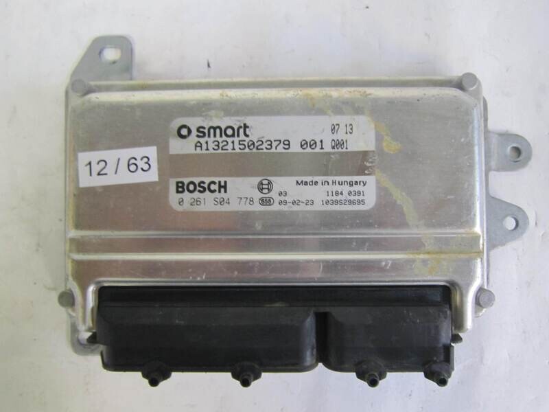 12-63 Centralina Motore Bosch 0261S04778 0 261 S04 778 A1321502379  1039S29695      SMART  FORTWO 1.0