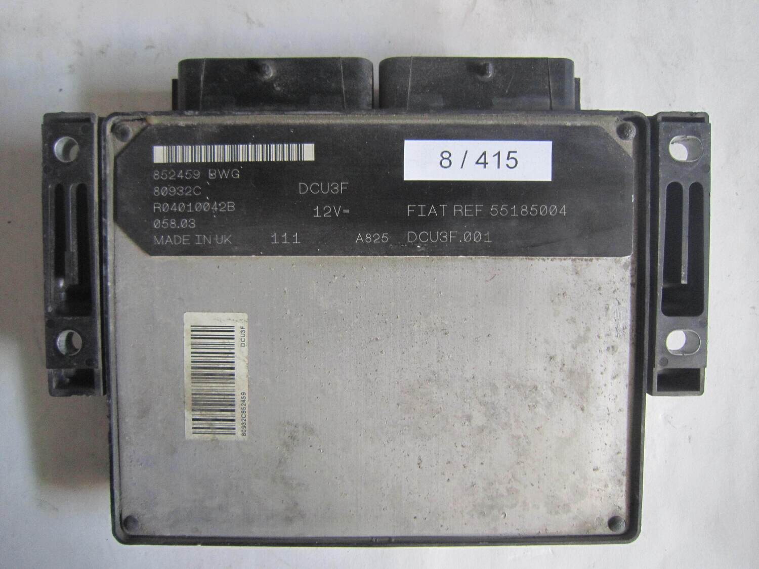 8-415 Centralina Motore Lucas 55185004 R04010042B DCU3F.001 852459 BWG ALFA ROMEO / FIAT / LANCIA VARIE