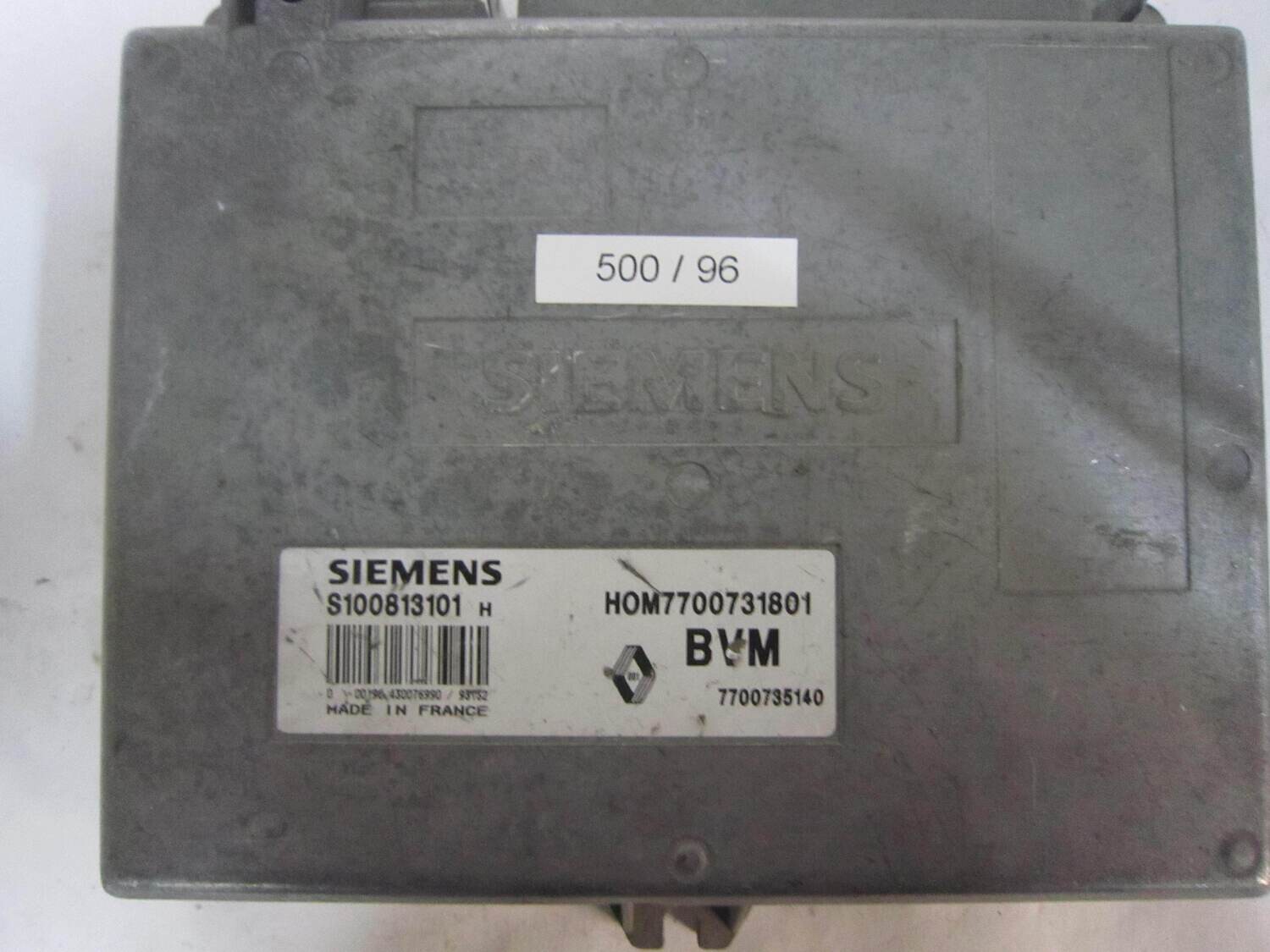 500-96 Centralina Motore Siemens S100813101H S100813101 H HOM7700731801  7700735140      RENAULT  19