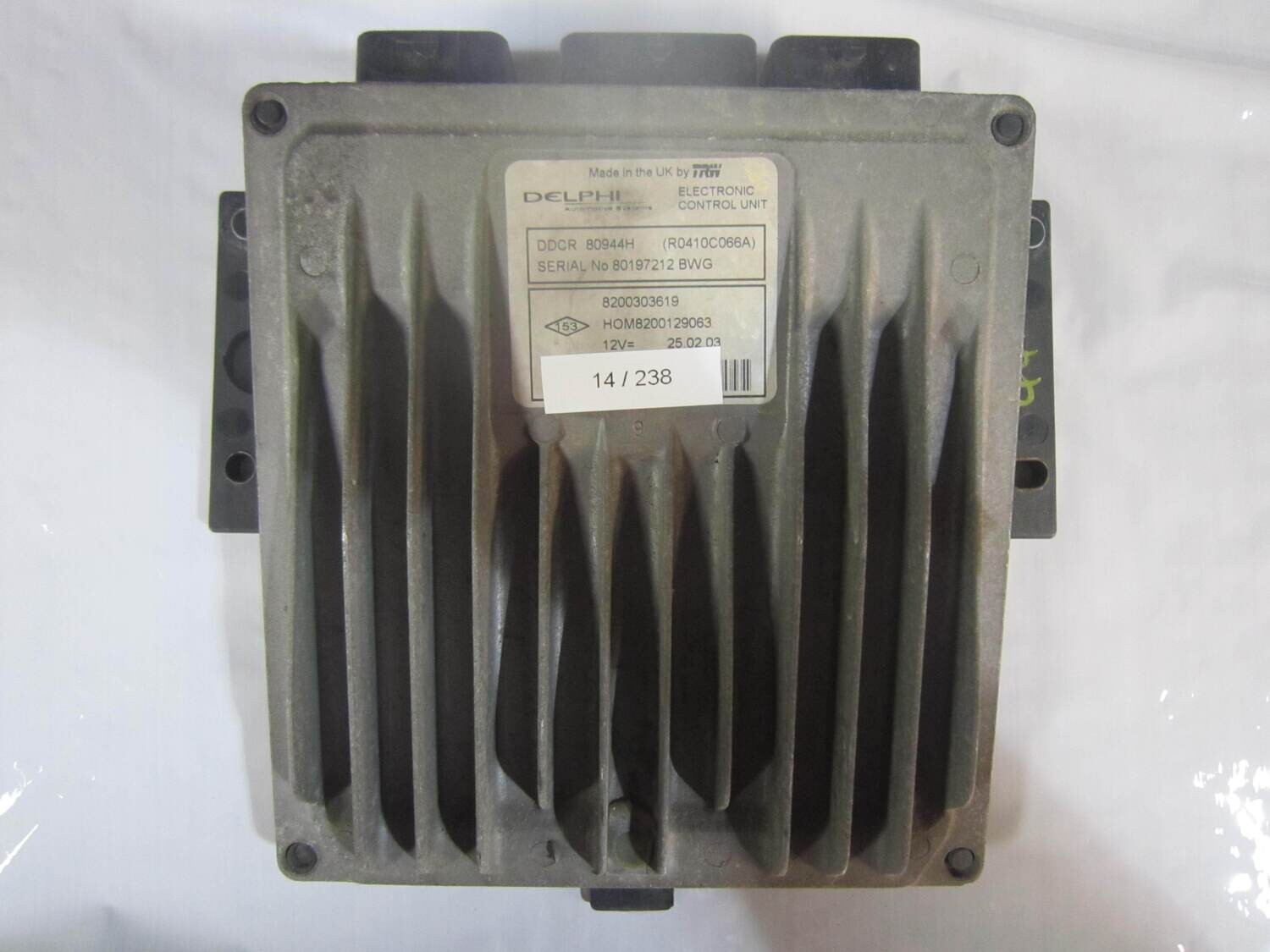 14-238 Centralina Motore Delphi R0410C066A 8200303619 8200129063 DDCR 80944H ___ RENAULT Diesel CLIO 1.5