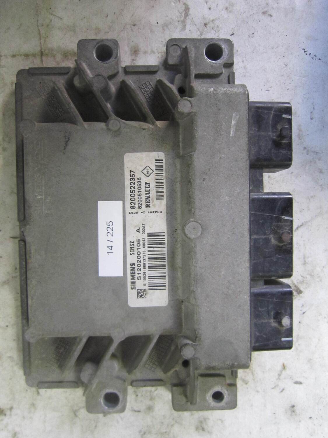 14-225 Centralina Motore Siemens S120200105 A S120200105A 8200522357 8200510536 SIM32 RENAULT Benzina CLIO 1.2