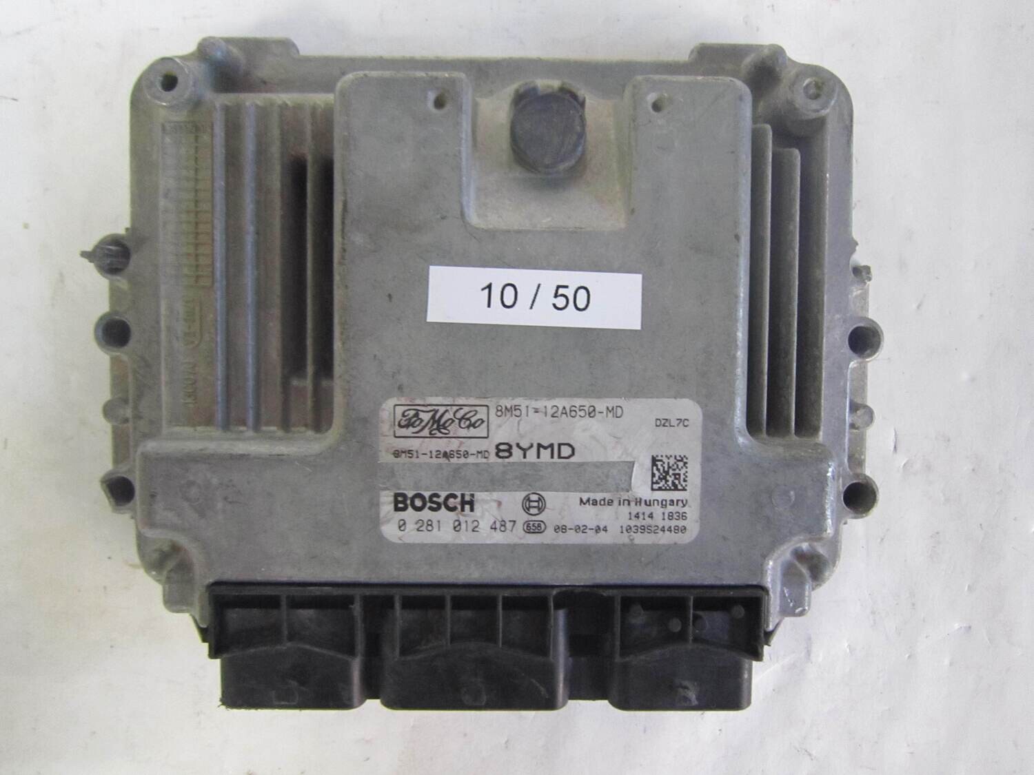 10-50 Centralina Motore Bosch 0281012487 0 281 012 487 8M51-12A650-MD 8M5112A650MD 8YMD      FORD  Focus 1.6 TDCI