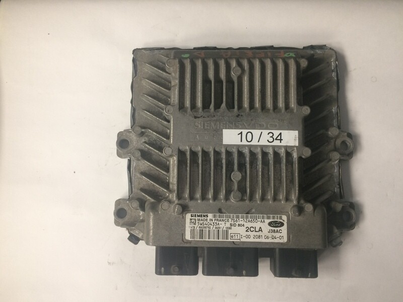 10-34 Centralina Motore Siemens 5WS40433AT 5WS40433A-T SID 804 J38AC SID804J38AC 7S61-12A650-AA 7S6112A650AA   __  FORD  FIESTA 1.4 TDCI