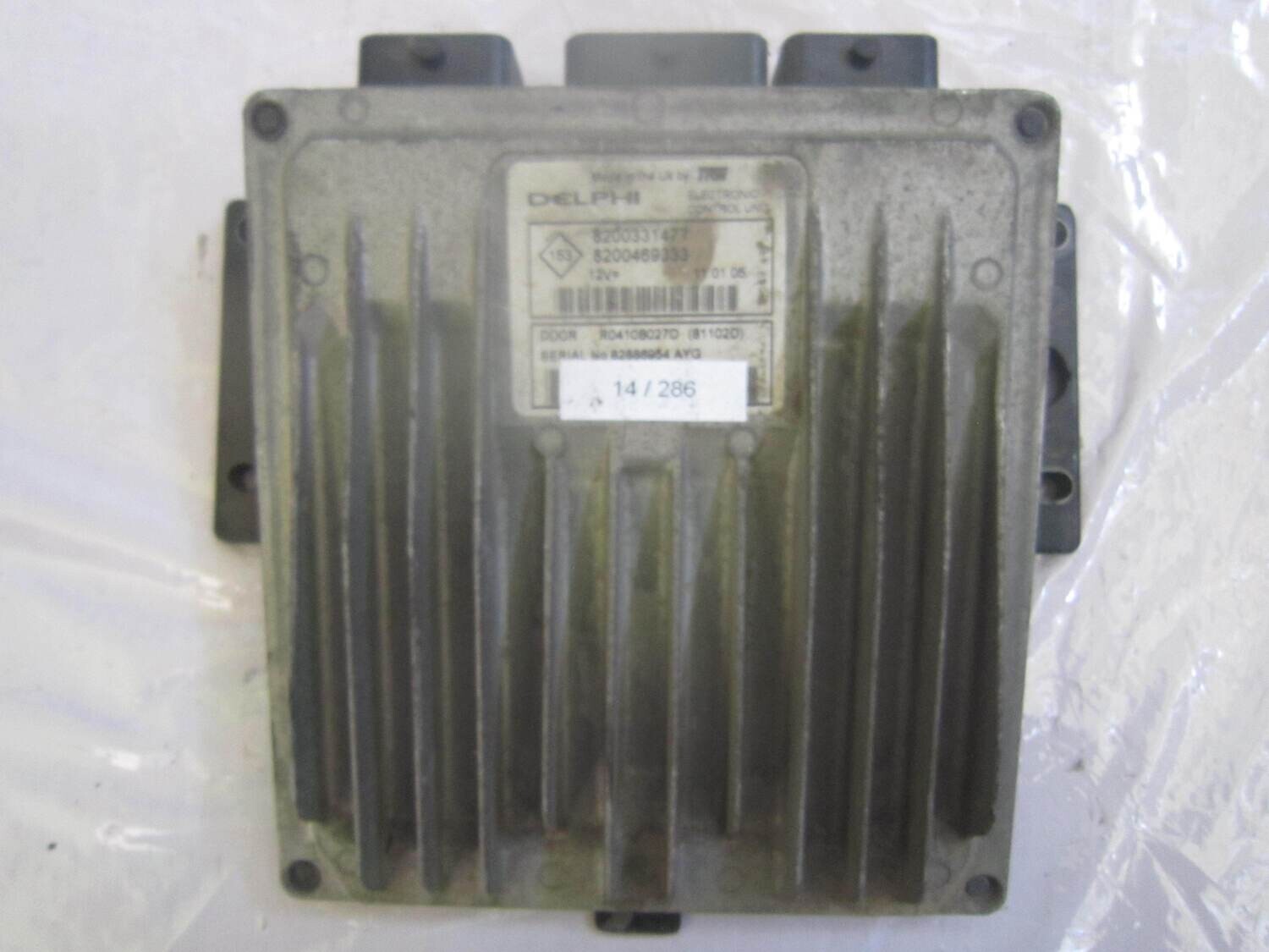 14-286 Centralina Motore Delphi R0410B027D 8200331477 8200469333 81102D RENAULT Diesel CLIO 1.5
