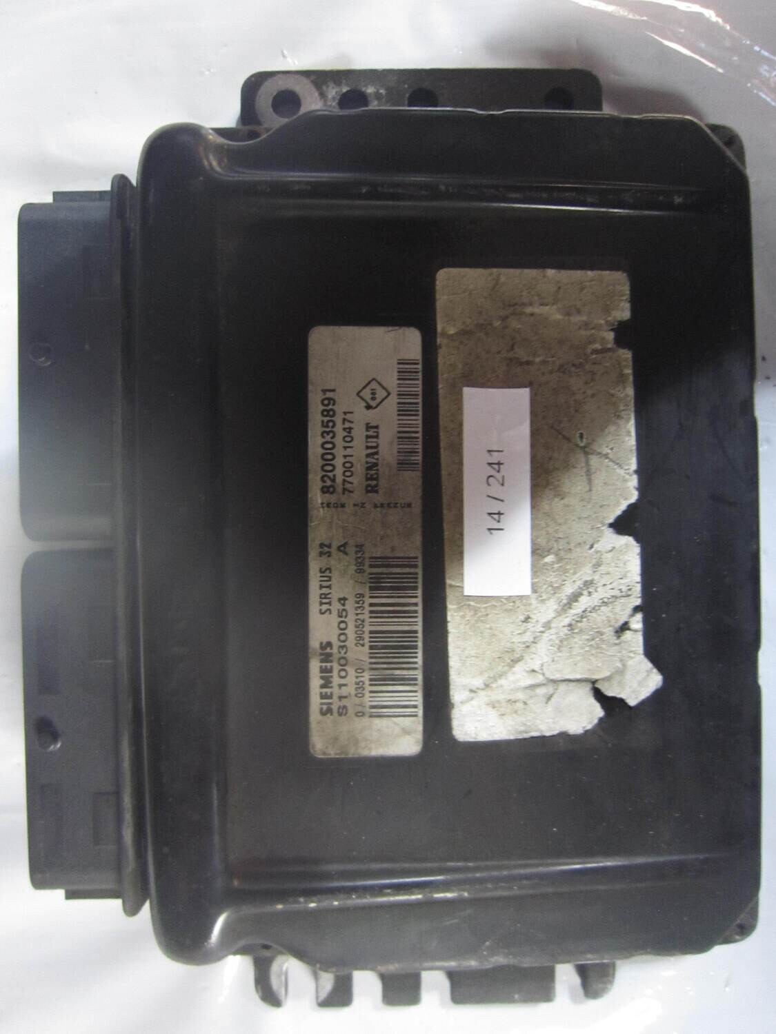 14-241 Centralina Motore Siemens S110030054 A S110030054A 8200035891 7700110471 SIRIUS 32 RENAULT Benzina MEGANE SCENIC 1.6