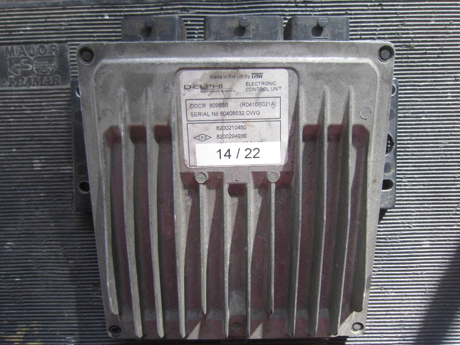 14-22 Centralina Motore Delphi DDCR 80983B DDCR80983B R0410B021A 8200210450 8200294930 RENAULT Diesel CLIO 1.5