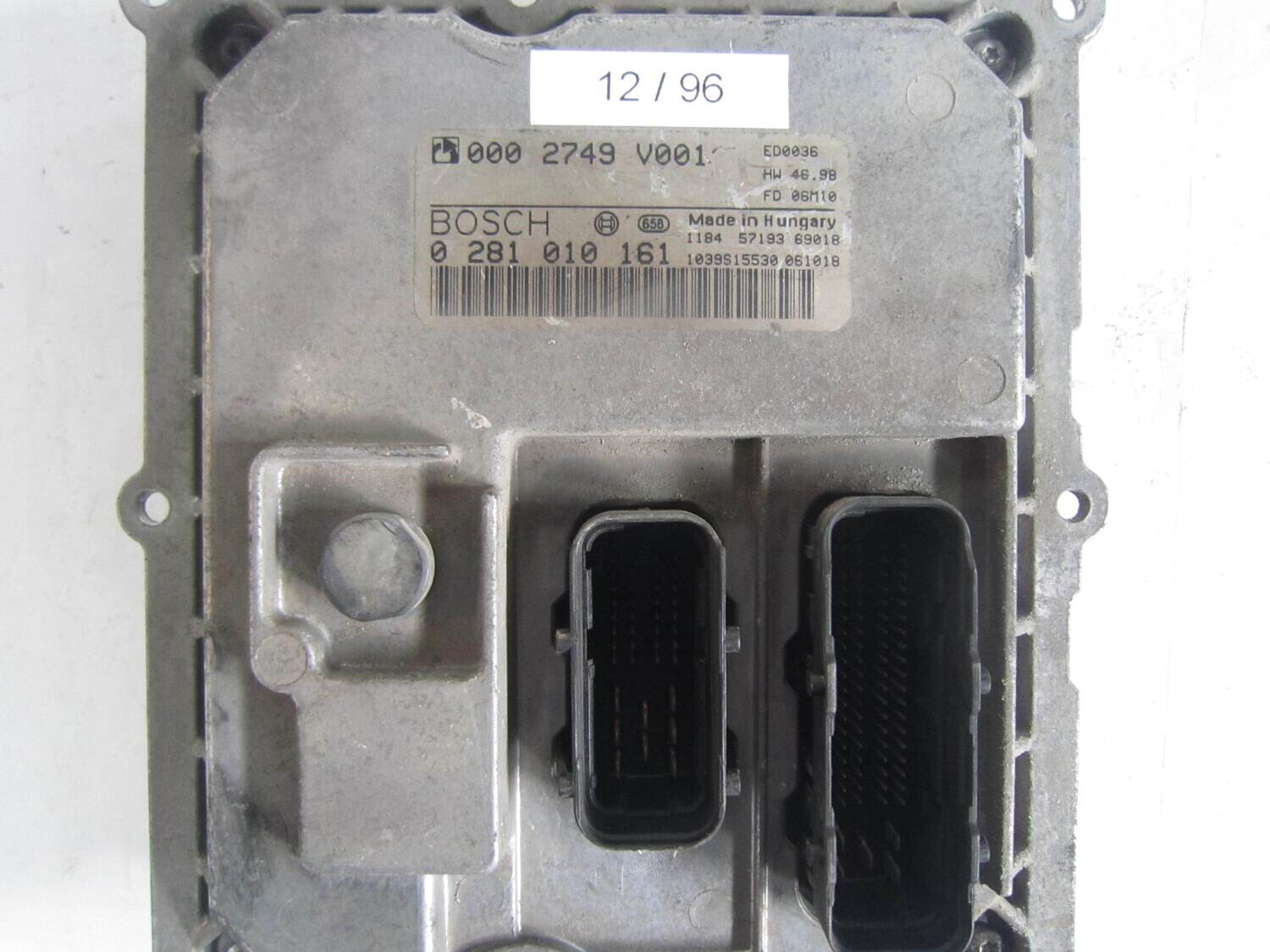 12-96 Centralina Motore Bosch 0 281 010 161 0281010161 000 2749 V001 0002749V001 1039S15530 SMART Diesel 450 0.8