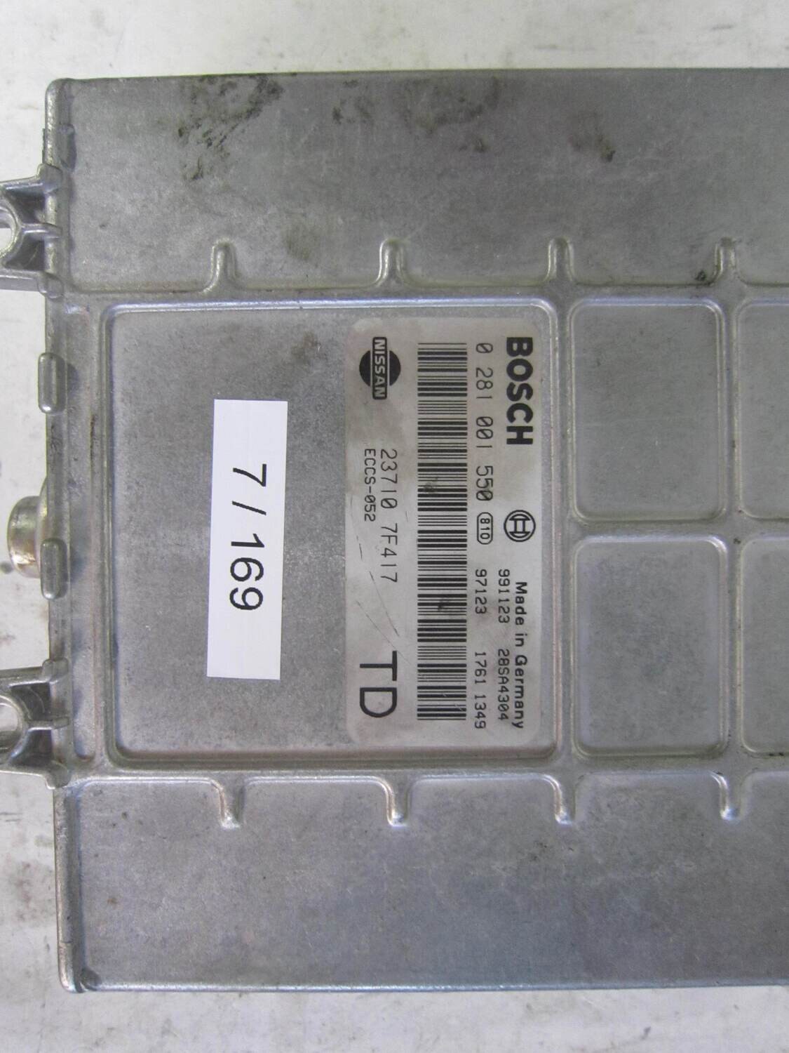 7-169 Centralina Motore Bosch 0 281 001 550 0281001550 23710 7F417 237107F417 28SA4304 ECCS- 052 ATTENZIONE NISSAN Diesel TERRANO 2.7