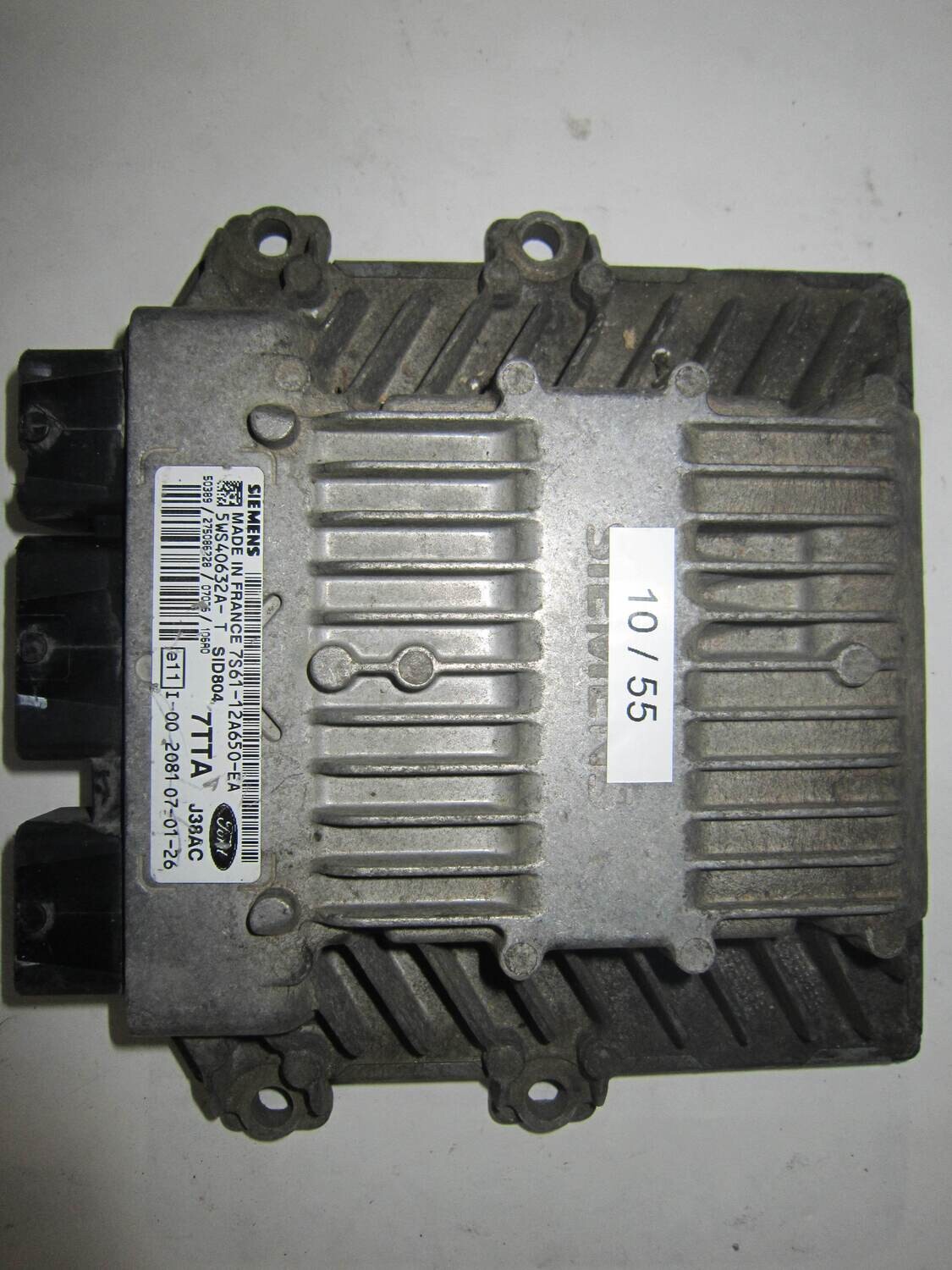 10-55 Centralina Motore Siemens 5WS40632AT 5WS40632A-T 7S61-12A650-EA 7S6112A650EA 7TTA J38AC 7TTAJ38AC SID 804 SID804   FORD  Fiesta 1.4 TDCI '07
