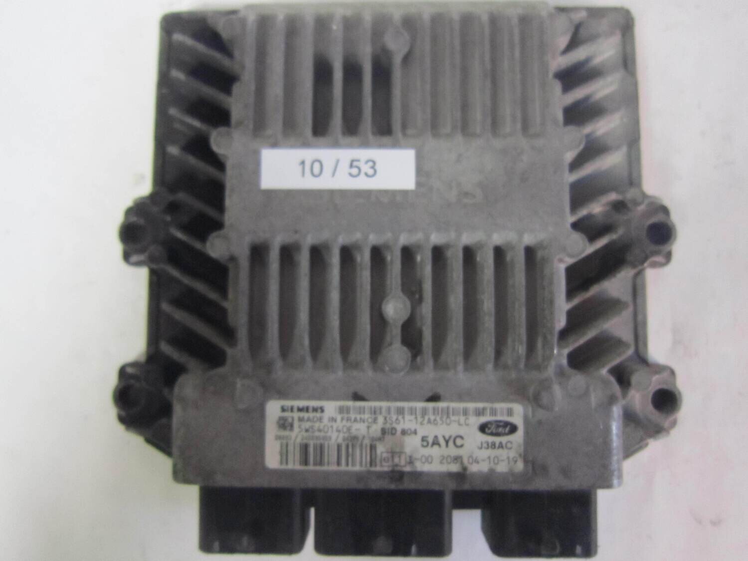 10-53 Centralina Motore Siemens 5WS40140ET 5WS40140E-T 3S61-12A650-LC 3S6112A650LC SID 804 SID804 5AYC J38AC 5AYCJ38AC   FORD  FIESTA 1.4 TDCI