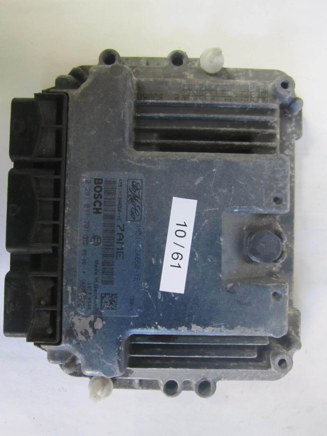10-61 Centralina Motore Bosch 0281011701 0 281 011 701 4M51-12A650-NAYE 4M5112A650NAYE 1039S09455      FORD  FOCUS 1.6 TDCI